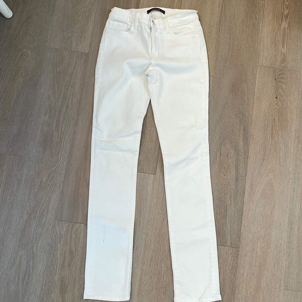 J Brand White Skinny Jeans